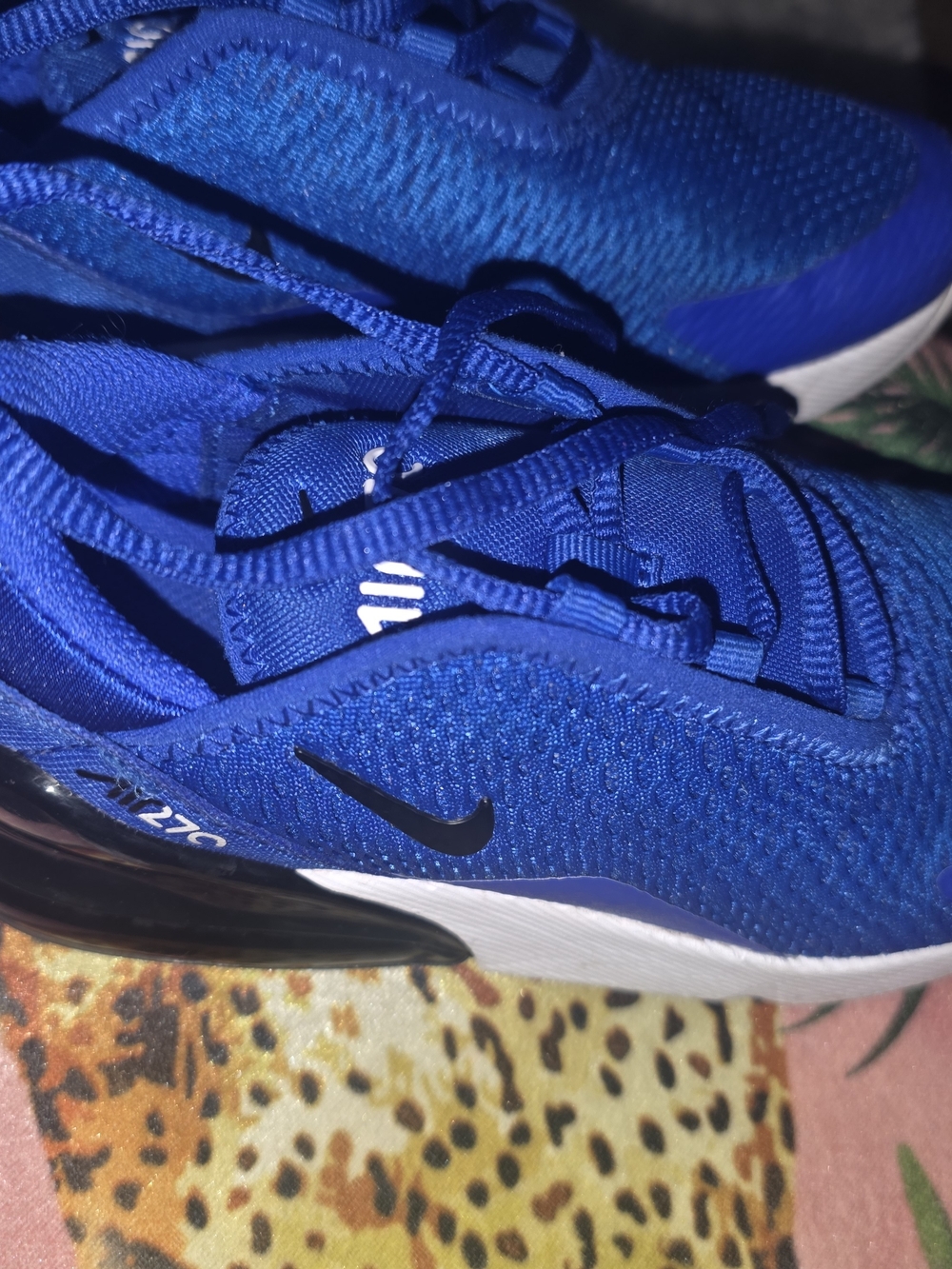 Nike Kids Air Max 270 Sneakers Blue Size 13 Excellent Condition